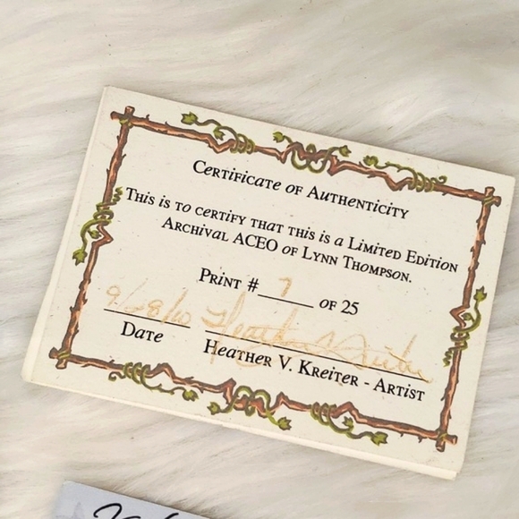 Y2K Miniature Art Prints Punk Rock Woman Mermaids Numbered Hand Signed 2010 - Picture 7 of 12